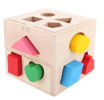 Wooden Shapes Sorting Cube - MD Store