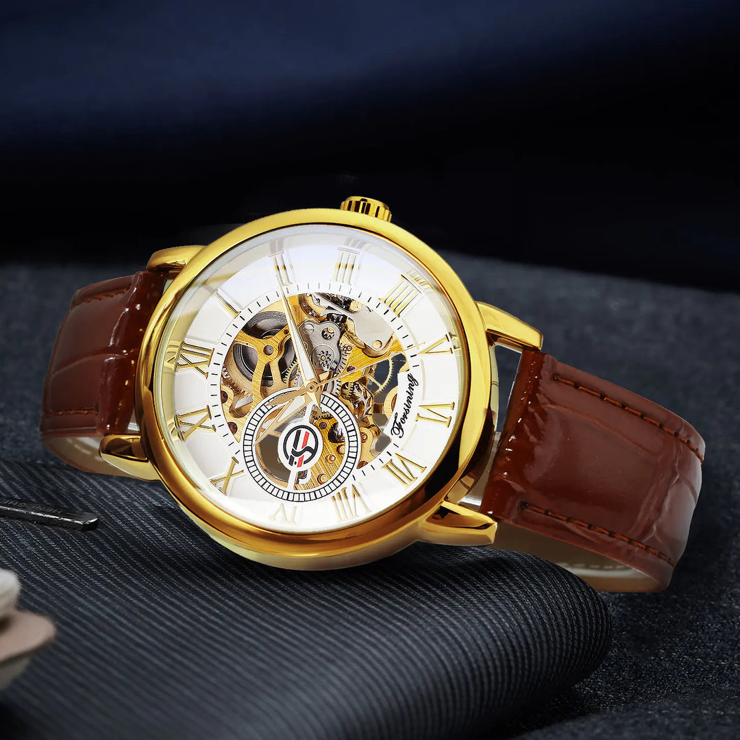 Transparent Skeleton Mechanical Watch