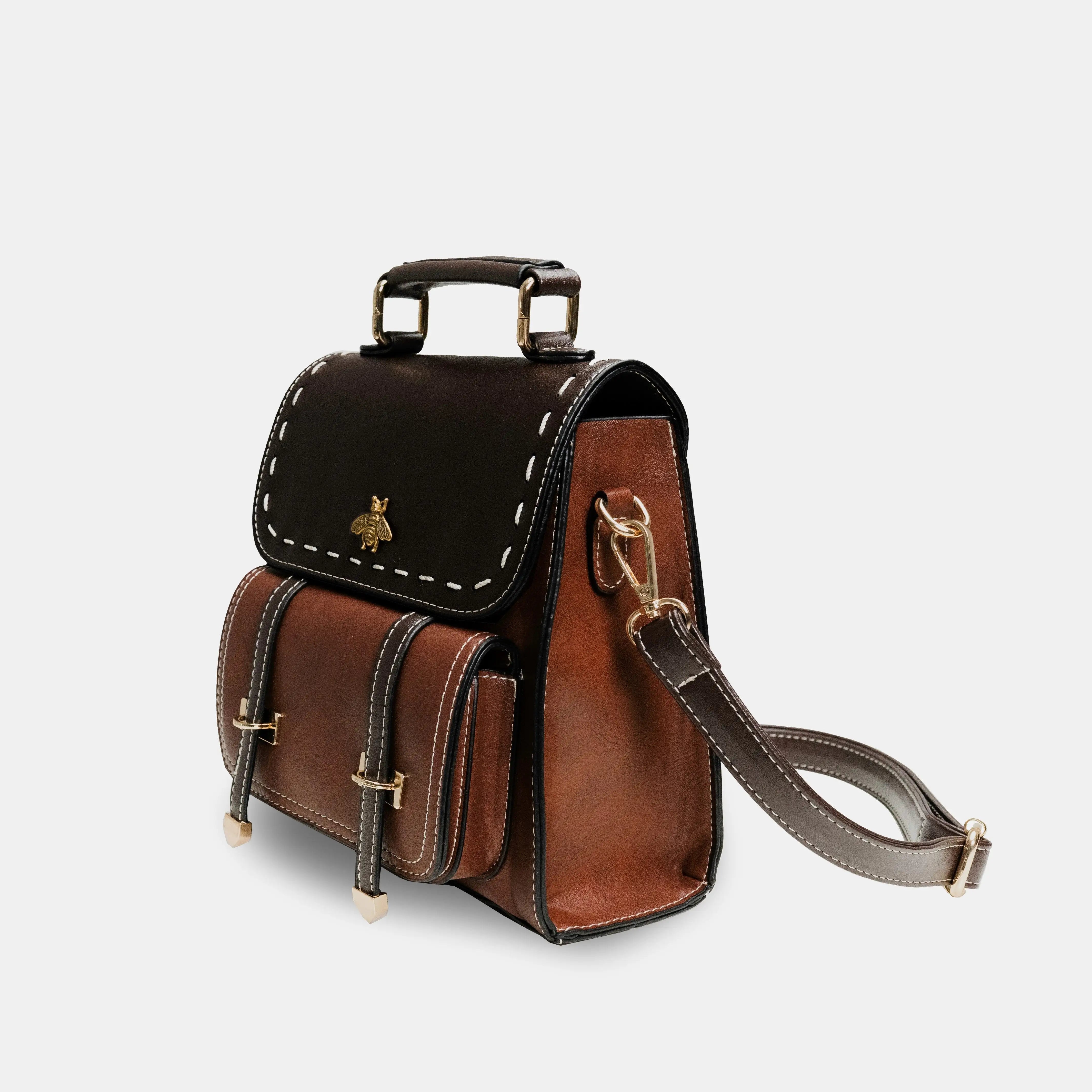 Bee leather backpack 2025