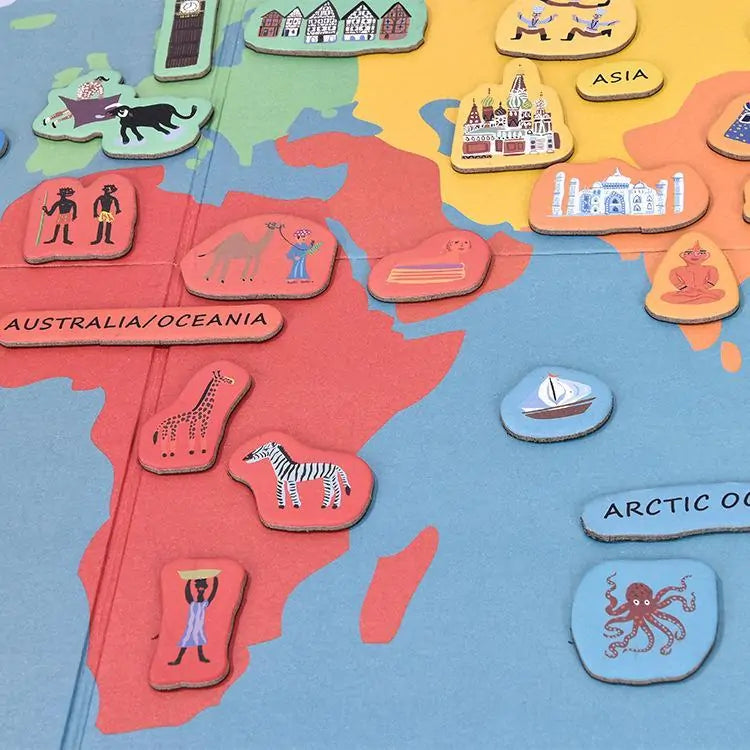 Hello World! Magnetic World Map - MD Store