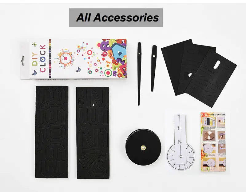 DIY 3D Frameless Wall Clock Kit