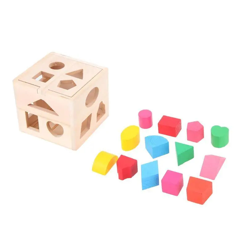 Wooden Shapes Sorting Cube - MD Store