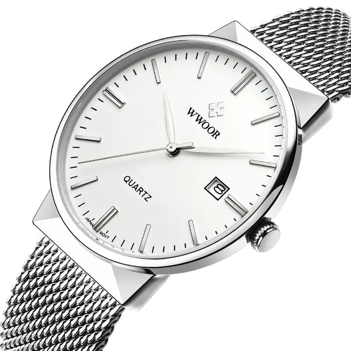 Men's Quartz Watch with Ultra-Thin Waterproof Design