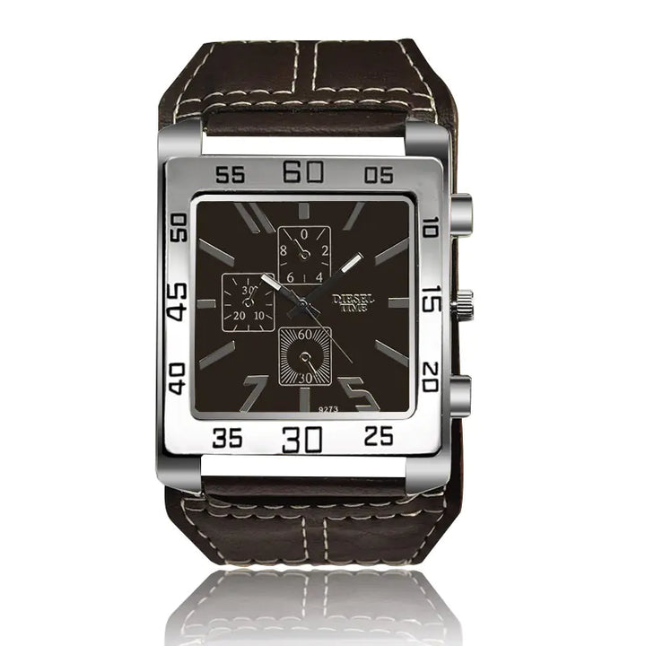 Casual Military Square Dial Watch for Men