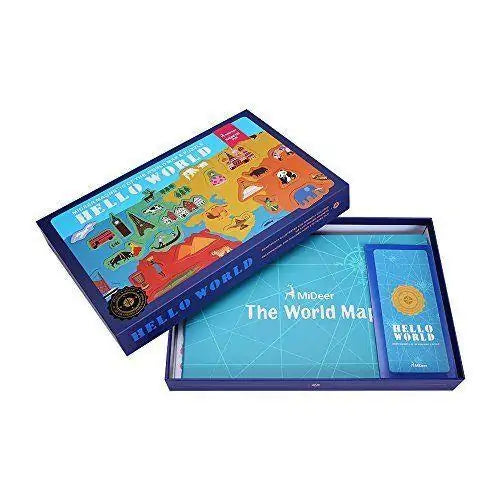Hello World! Magnetic World Map - MD Store