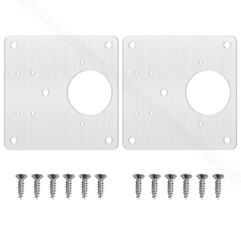 Stainless Steel Furniture Cabinet Door Hinge Repair Plate - MD Store