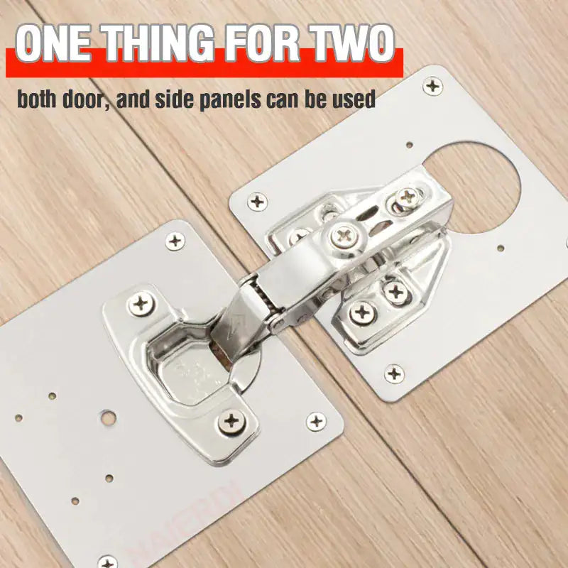 Stainless Steel Furniture Cabinet Door Hinge Repair Plate - MD Store