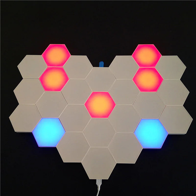 Hexagonal Splicing LED Sound-Control Music Wall Light