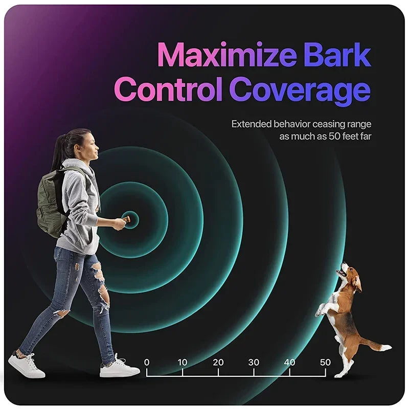 Rechargeable Anti Dog Bark Deterrent Device With LED Flashlight - MD Store