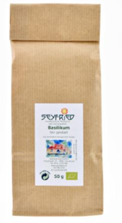 Seyfrieds | Basilikum bio | fein gerebelt 50g - MD Store