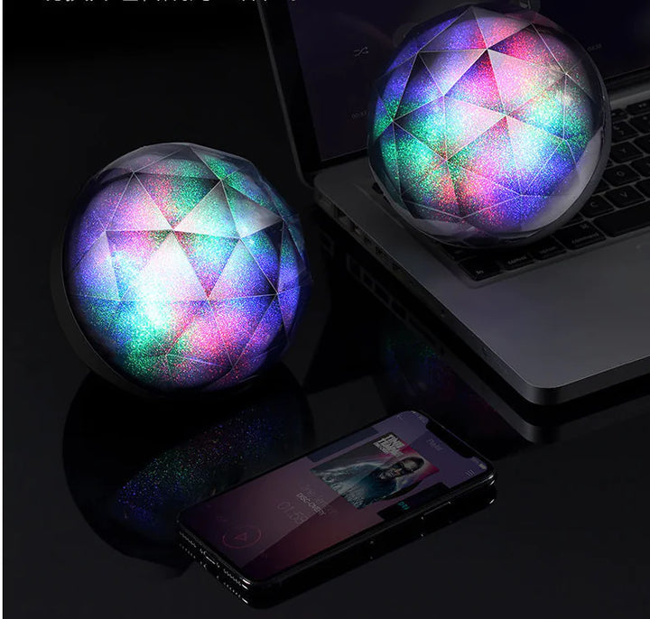 Colorful Bluetooth Speaker with Crystal Magic Ball Light
