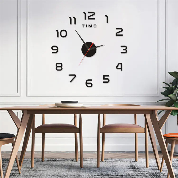 DIY 3D Frameless Wall Clock Kit