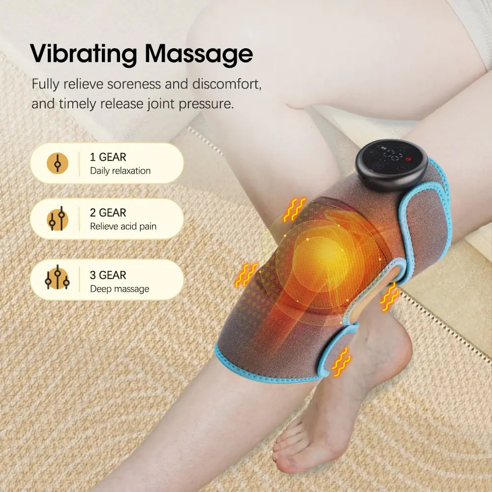 Electric Heating Joint Massage Belt Pad Vibration - MD Store