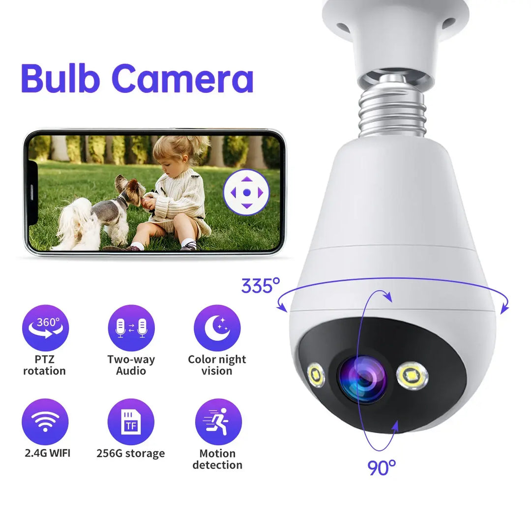 WiFi Bulb Camera with Night Vision - MD Store