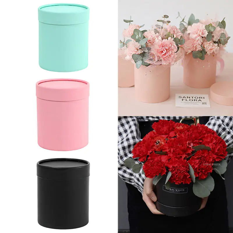 Round Cardboard Flower Gift Box for Weddings & Events