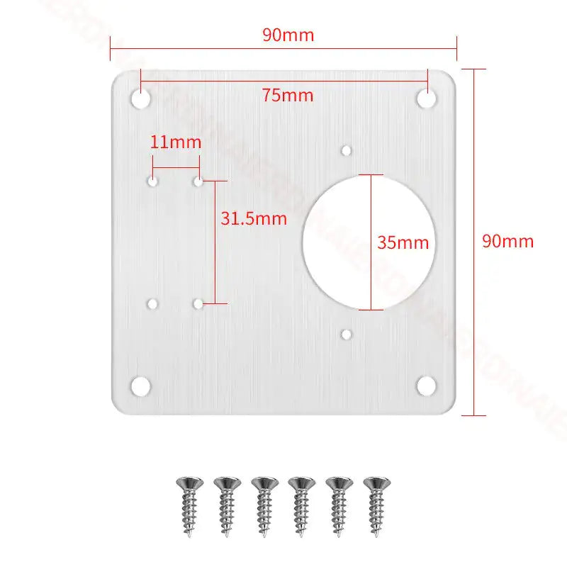 Stainless Steel Furniture Cabinet Door Hinge Repair Plate - MD Store