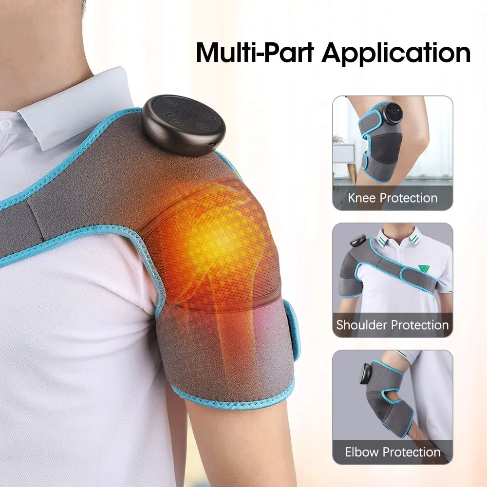 Electric Heating Joint Massage Belt Pad Vibration - MD Store