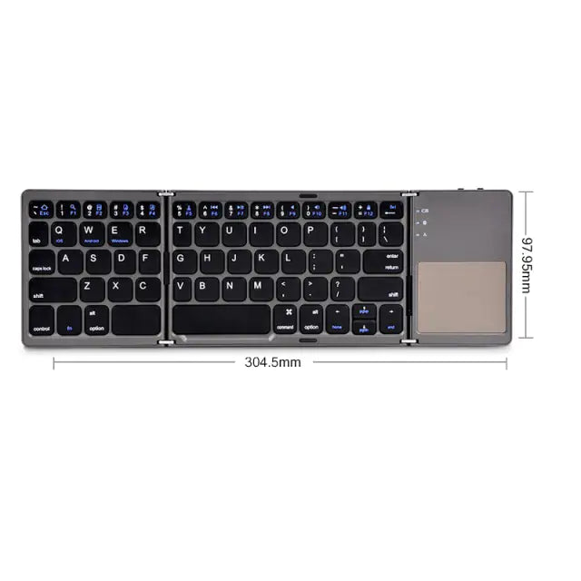Dreifach klappbare Tastatur
