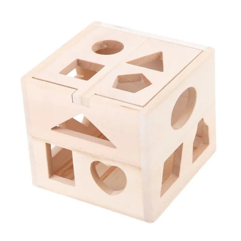 Wooden Shapes Sorting Cube - MD Store