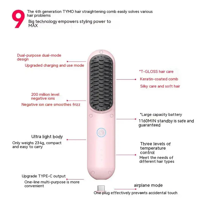 Anion Dual-Use Hair Styling Comb