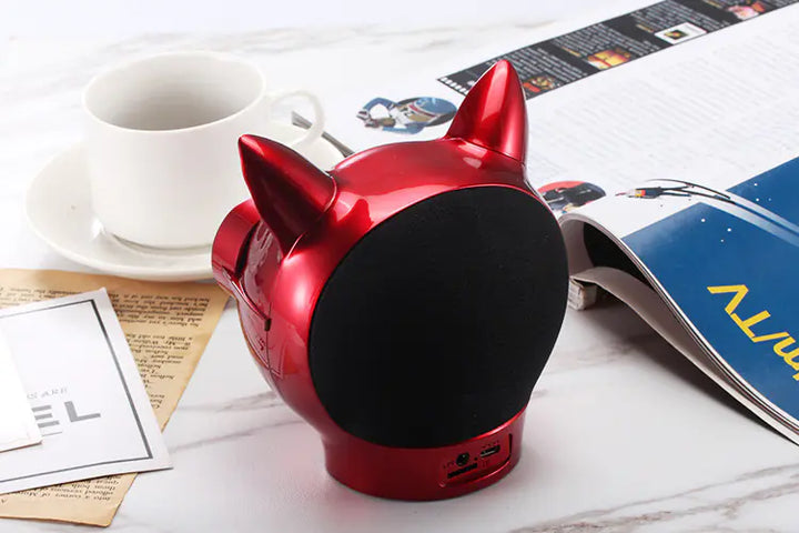 Cat Head Bluetooth Speaker, Portable Wireless Sound
