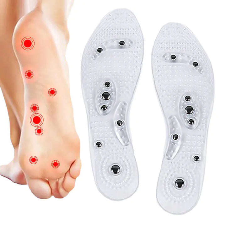 Transparent Magnetic Therapy Insoles with 8 Magnets