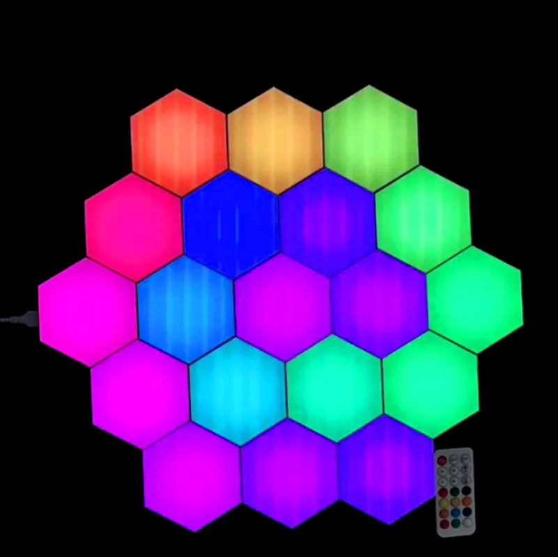 Hexagonal Splicing LED Sound-Control Music Wall Light