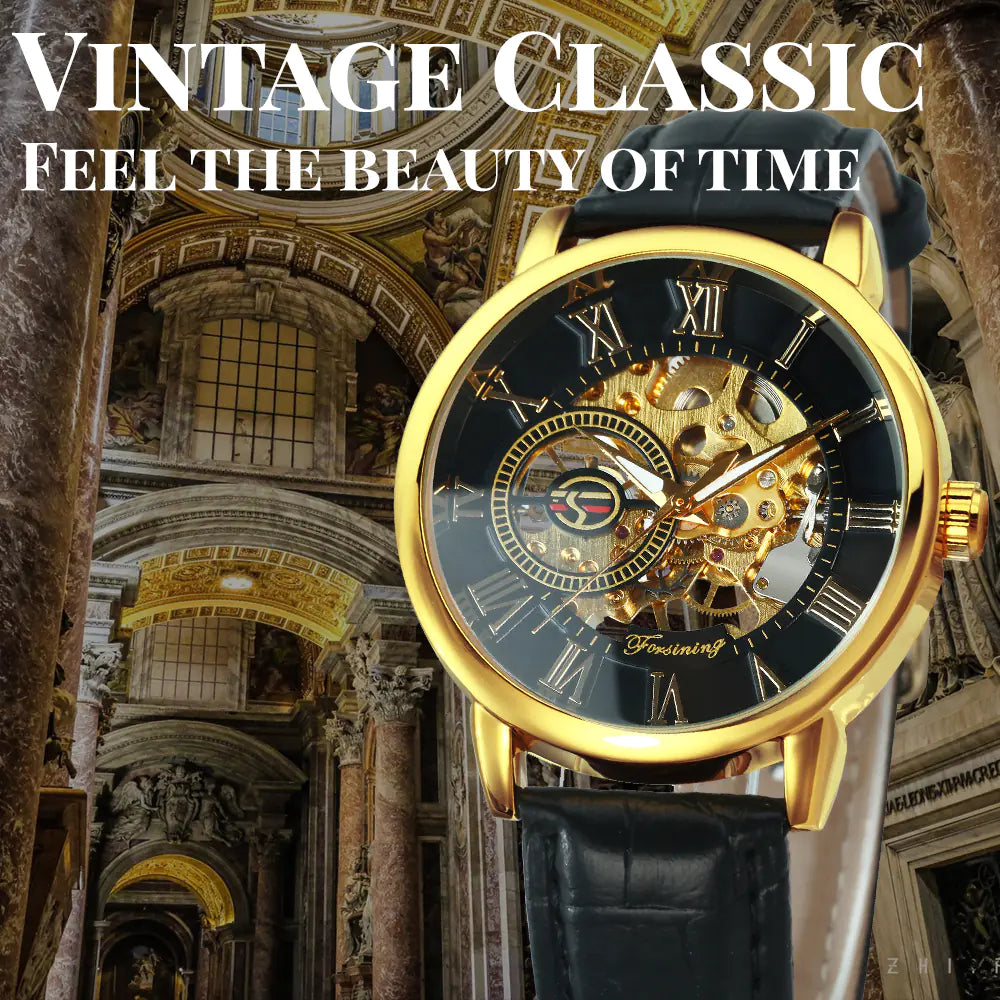 Transparent Skeleton Mechanical Watch