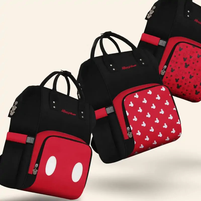Disney Mickey Minnie Pocket Patterned Diaper Bag