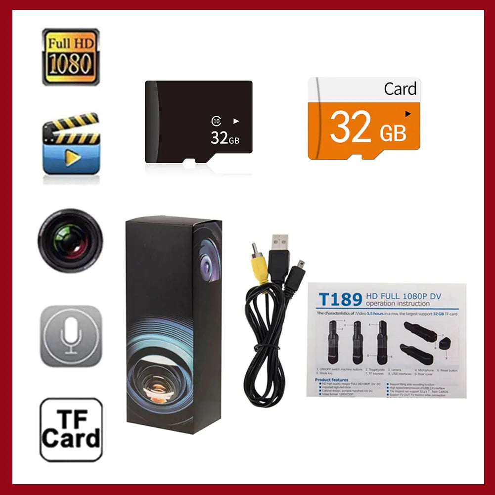 Mini Camera HD 1080P Camera Wearable - MD Store