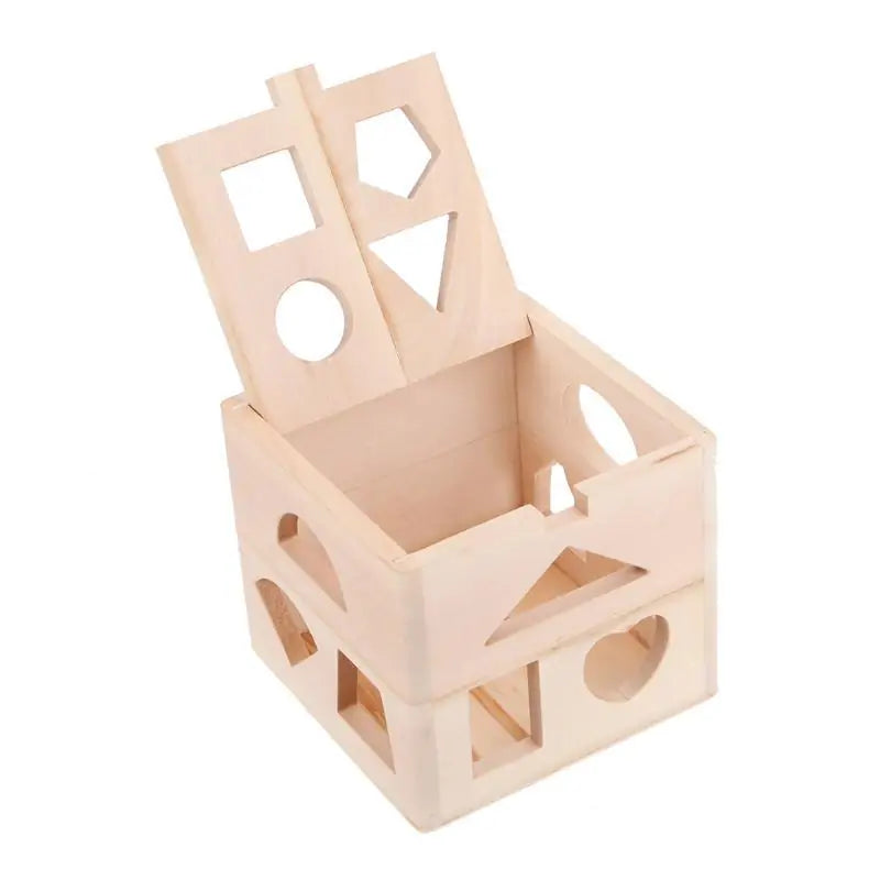 Wooden Shapes Sorting Cube - MD Store