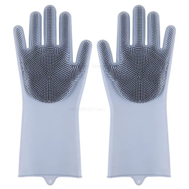 Magische Geschirrspülhandschuhe aus Silikon