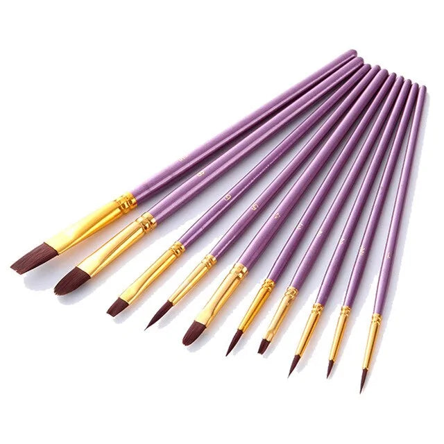 10-teiliges Pinselset