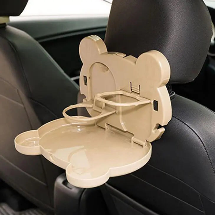 Car Dining Table with Foldable Backseat Cup Holder