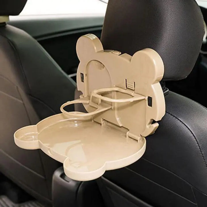 Car Dining Table with Foldable Backseat Cup Holder