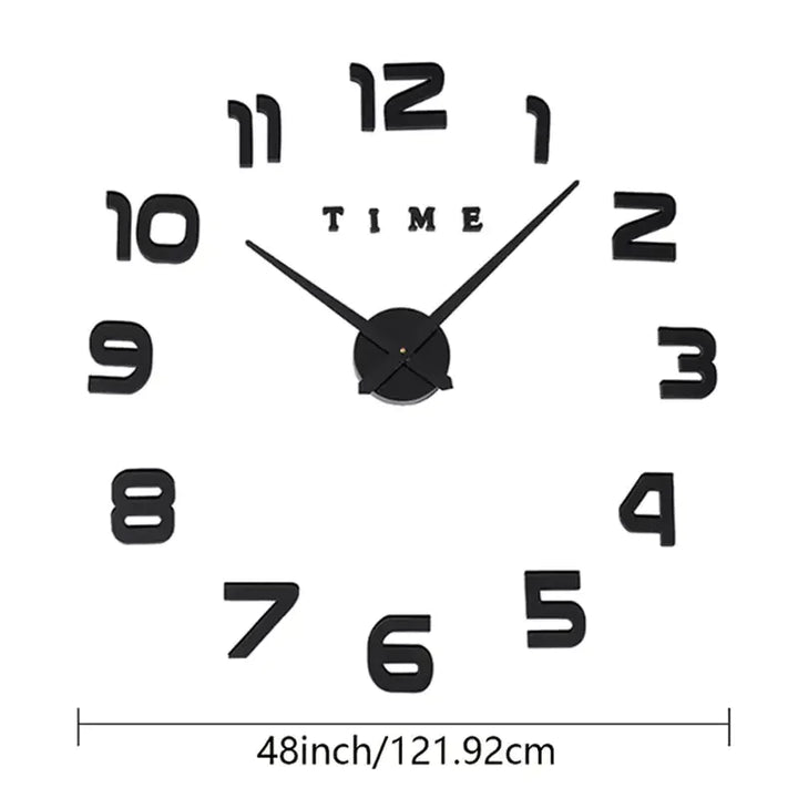 DIY 3D Frameless Wall Clock Kit