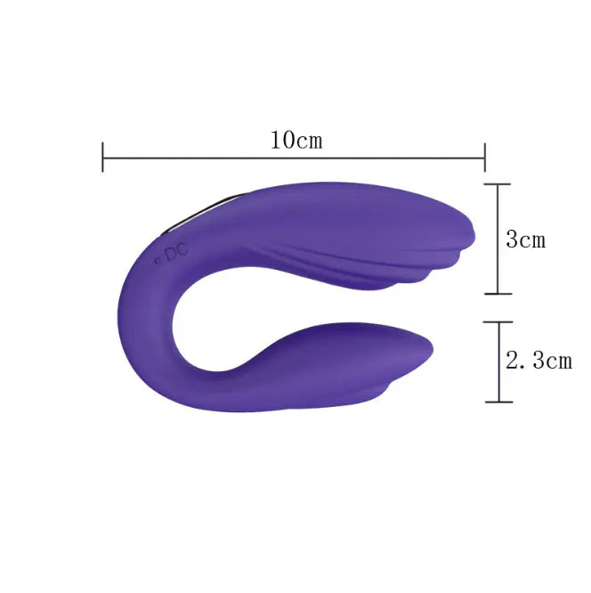 10-Mode Waterproof Silicone Vibrator with Egg