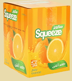 Squeeze Instant Drink Orange Flavor 12 Bags