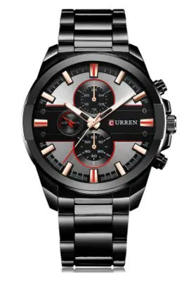 Men's Steel Band Fashion Sports Casual Watch
