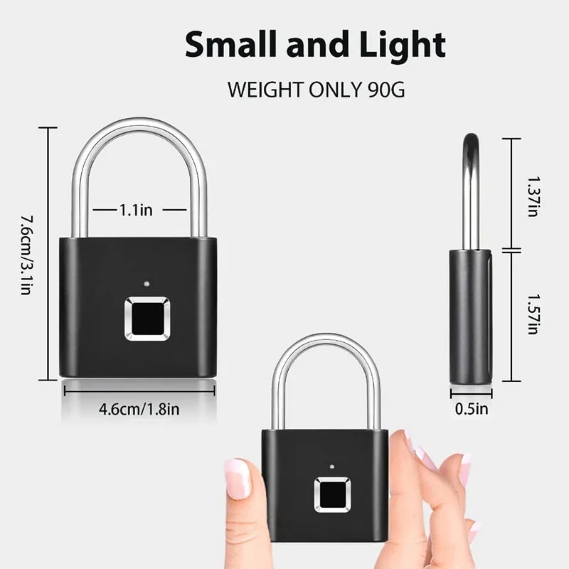 Fingerprint Padlock - MD Store
