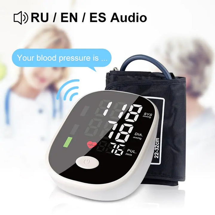 Intelligent Voice Arm Blood Pressure Monitor for Home