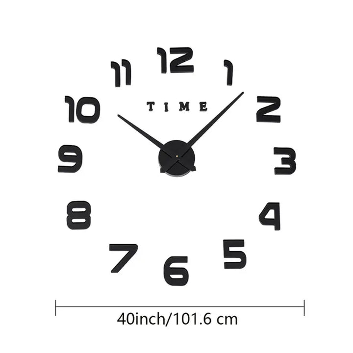 DIY 3D Frameless Wall Clock Kit