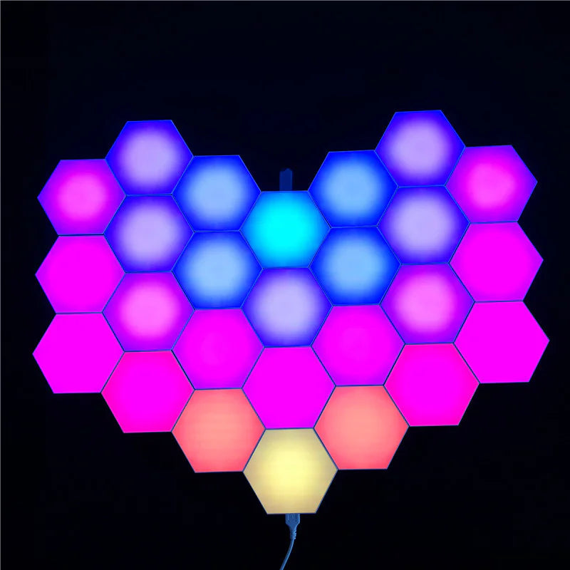 Hexagonal Splicing LED Sound-Control Music Wall Light