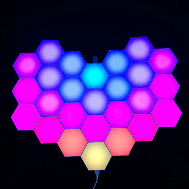 Hexagonal Splicing LED Sound-Control Music Wall Light