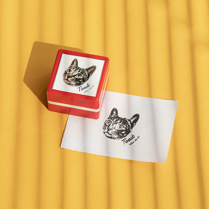 Individueller Haustierportrait-Stempel