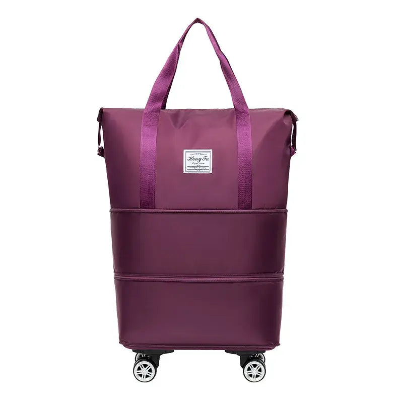 Double-Layer Extended Large Capacity Travel Bag With Wheels