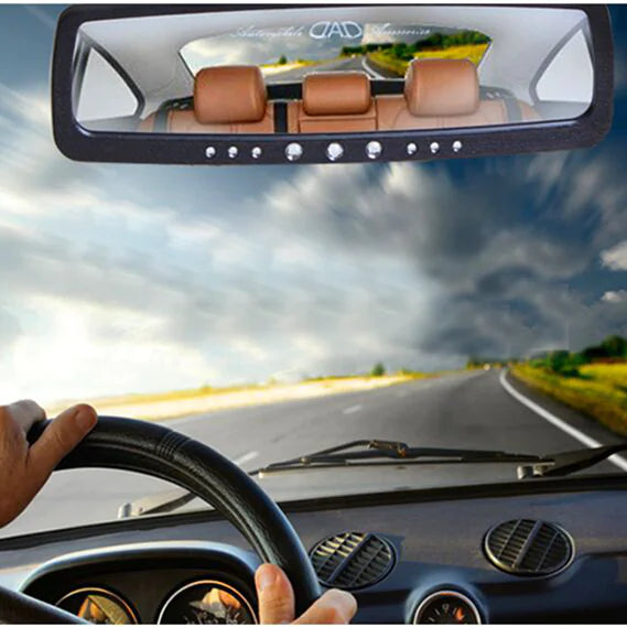 Car Interior Rearview Mirror with Wide Angle Lens