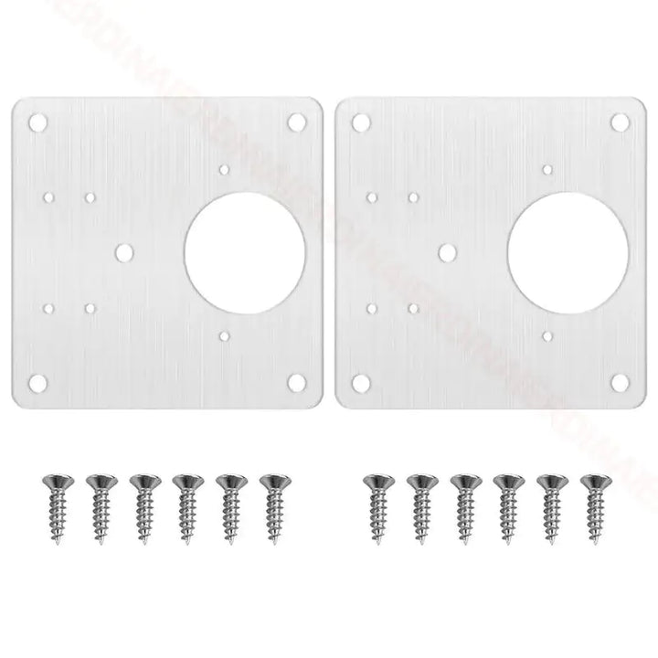 Stainless Steel Furniture Cabinet Door Hinge Repair Plate - MD Store