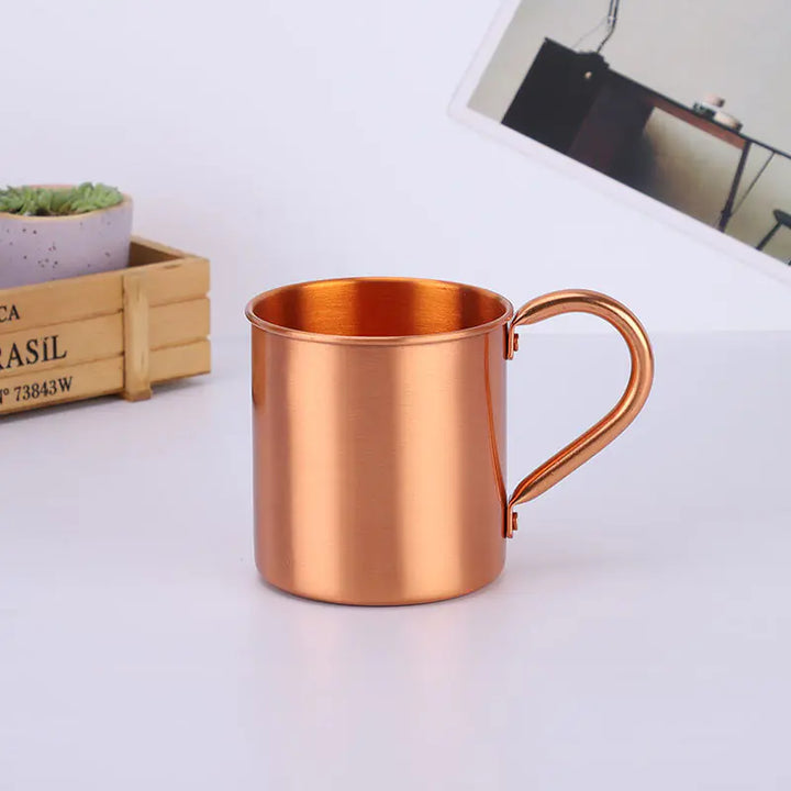 Pure Copper Straight Cup Handle for Outdoor Sports