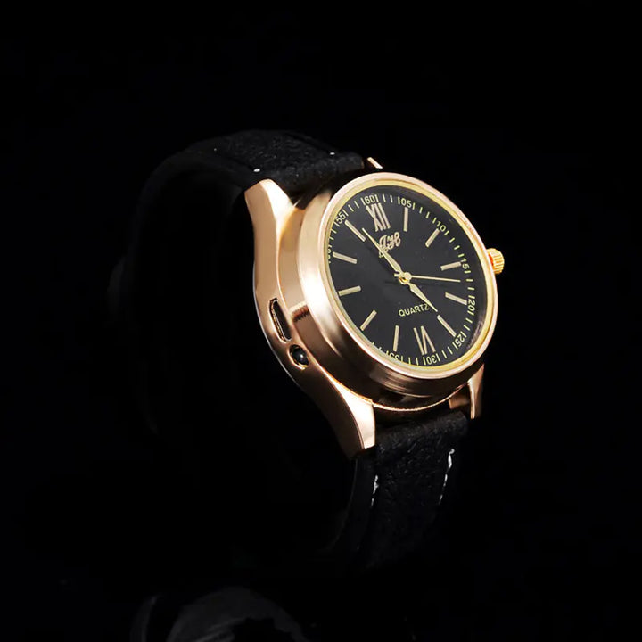 Creative Men's Watch with USB Charging Lighter